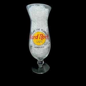 Save The Planet Vintage Hard Rock Cafe Honolulu Hurricane Glass